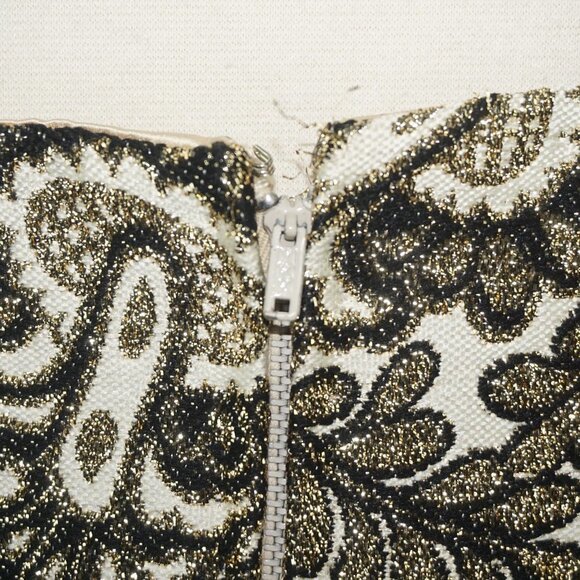 Vintage 60s Dynasty Regency Brocade Gown Dress - Picture 4 of 9